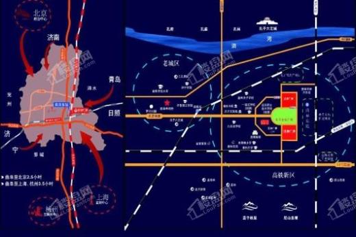 红海广场交通图