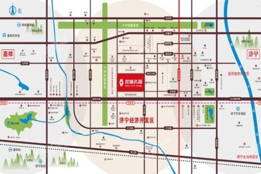 双城名都交通图
