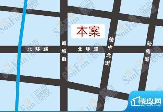 微山湖建材装饰城交通图