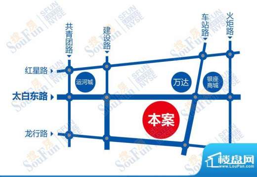 江苏大厦交通图